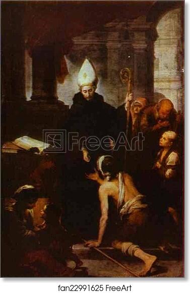 Free Art Print Of St Thomas Villanueva Giving Alms By Bartolom