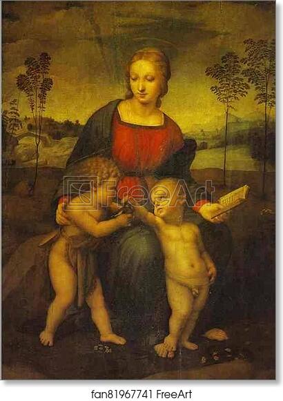 Free Art Print Of Madonna With The Goldfinch By Raphael FreeArt