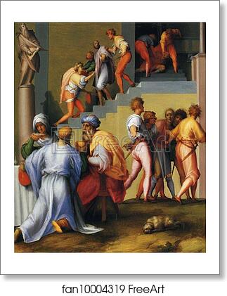 Free art print of The Punishment of the Baker by Jacopo Carrucci, Known As Pontormo