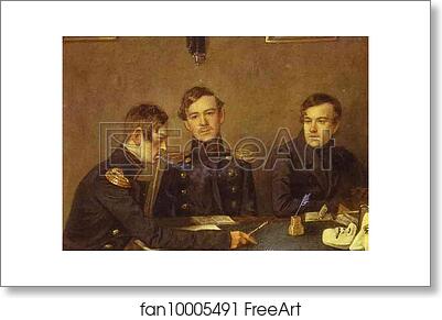 Free art print of Andrey, Grigoriy and Alexander Druzhinin by Pavel Fedotov