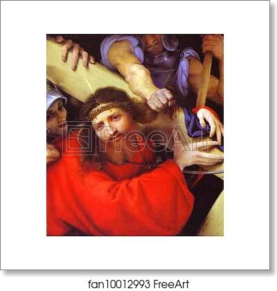 Free art print of The Carrying of the Cross by Lorenzo Lotto