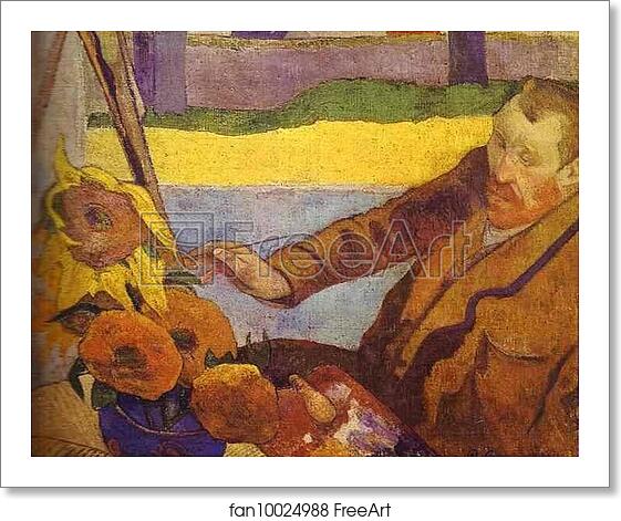 Free art print of Van Gogh Painting Sunflowers by Paul Gauguin Free art print of Van Gogh Painting Sunflowers by Paul Gauguin