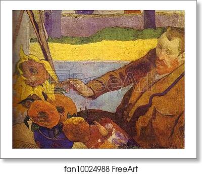 Free art print of Van Gogh Painting Sunflowers by Paul Gauguin