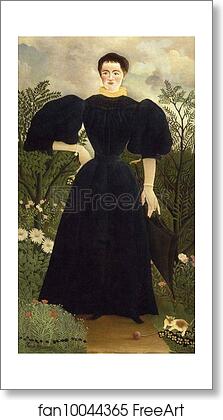 Free art print of Portrait of Lady by Henri Rousseau