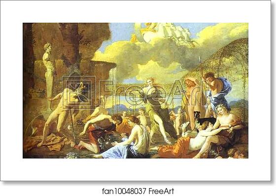 Free art print of The Garden of Flora by Nicolas Poussin