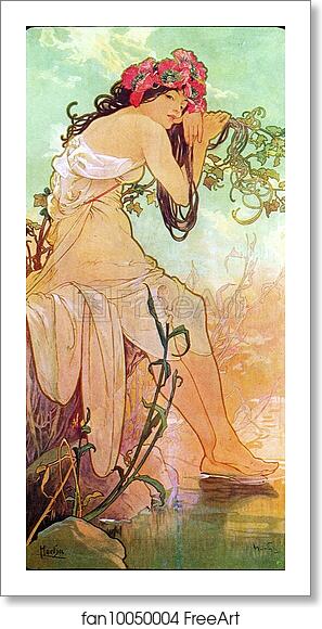 Free art print of Summer by Alphonse Mucha Free art print of Summer by Alphonse Mucha