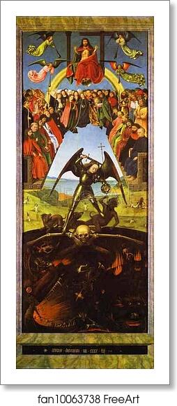 Free art print of The Last Judgement by Petrus Christus