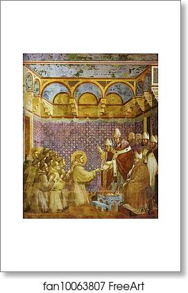 Free art print of The Confirmation of the Rule by Giotto