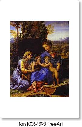 Free art print of The Holy Family, known as Little Holy Family by Raphael