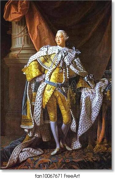 Free art print of Portrait of George III by Allan Ramsay | FreeArt ...