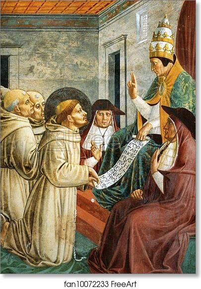 Free art print of Dream of Innocent III and the Confirmation of the Rule by Benozzo Gozzoli