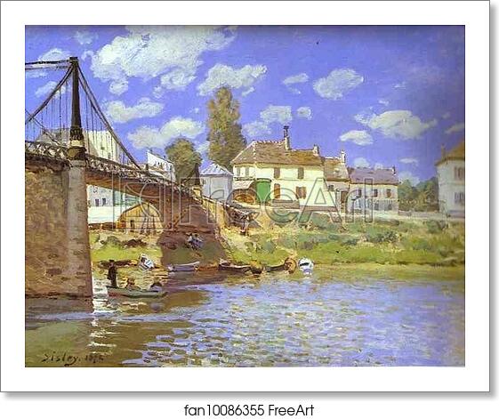 Free art print of Bridge at Villeneuve-la-Garenne by Alfred Sisley Free art print of Bridge at Villeneuve-la-Garenne by Alfred Sisley