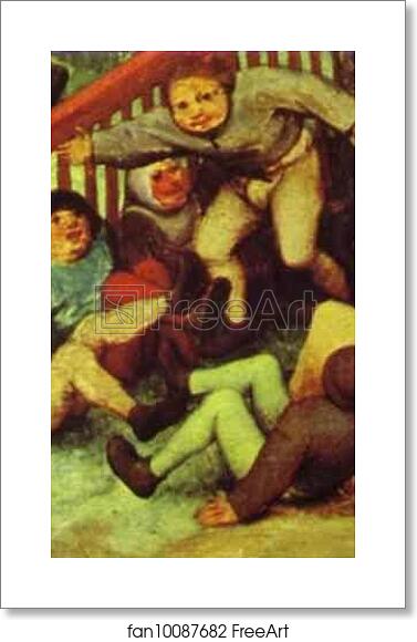 Free art print of Children's Games. Detail by Pieter Bruegel The Elder Free art print of Children's Games. Detail by Pieter Bruegel The Elder