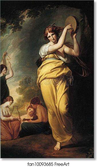 Free art print of Mirth by George Romney