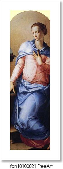 Free art print of Annunciation (right panel) by Agnolo Bronzino Free art print of Annunciation (right panel) by Agnolo Bronzino