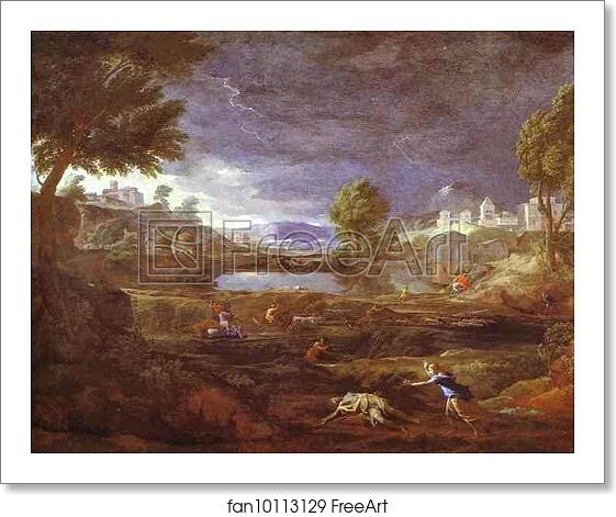 Free art print of Landscape with Pyram and Thisbe by Nicolas Poussin Free art print of Landscape with Pyram and Thisbe by Nicolas Poussin