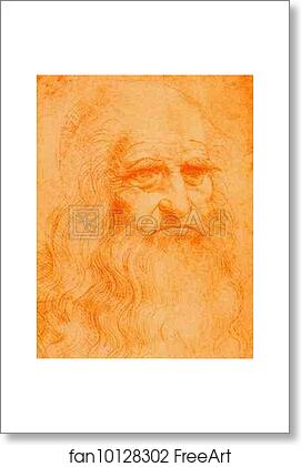 Free art print of Self-Portrait by Leonardo Da Vinci