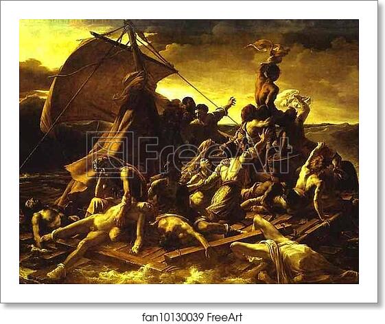 Free art print of The Raft of the "Medusa" by Jean Louis André Théodore Géricault