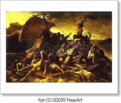 Free art print of The Raft of the "Medusa" by Jean Louis André Théodore Géricault
