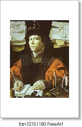 Free art print of Portrait of a Banker by Jan Gossaert, Called Mabuse