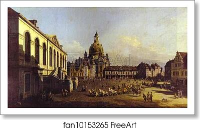 Free art print of The New Market Square in Dresden by Bernardo Bellotto Free art print of The New Market Square in Dresden by Bernardo Bellotto