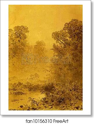 Free art print of Swamp in a Forest. Mist by Feodor Vasilyev Free art print of Swamp in a Forest. Mist by Feodor Vasilyev