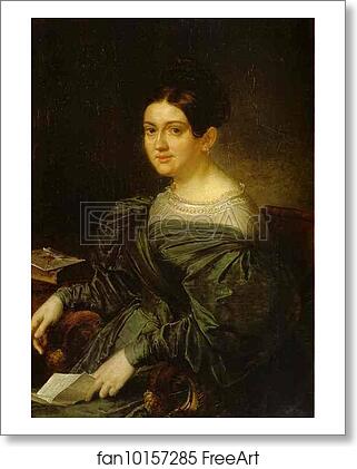 Free art print of Portrait of the Writer I. N. Kozhina by Vasily Tropinin Free art print of Portrait of the Writer I. N. Kozhina by Vasily Tropinin