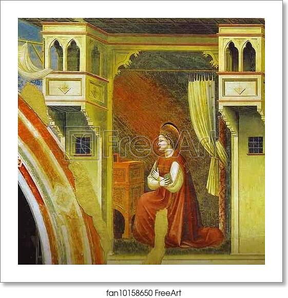 Free art print of The Angel of Annunciation by Giotto