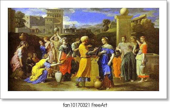 Free art print of Eliezer and Rebecca by Nicolas Poussin Free art print of Eliezer and Rebecca by Nicolas Poussin
