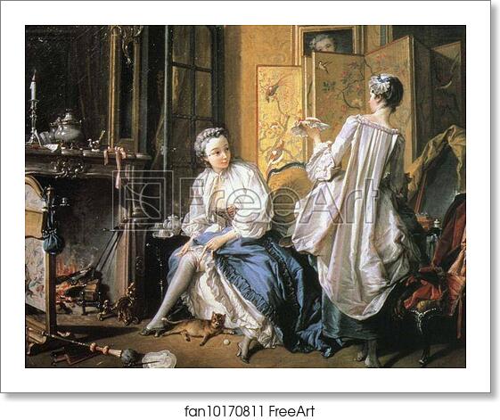 Free art print of La Toilette by François Boucher Free art print of La Toilette by François Boucher