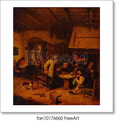 Free art print of In a Tavern by Adriaen Van Ostade Free art print of In a Tavern by Adriaen Van Ostade