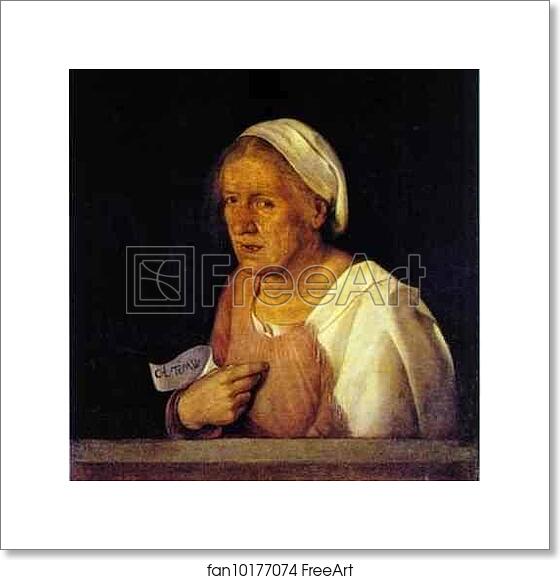Free art print of La Vecchia by Giorgione Free art print of La Vecchia by Giorgione