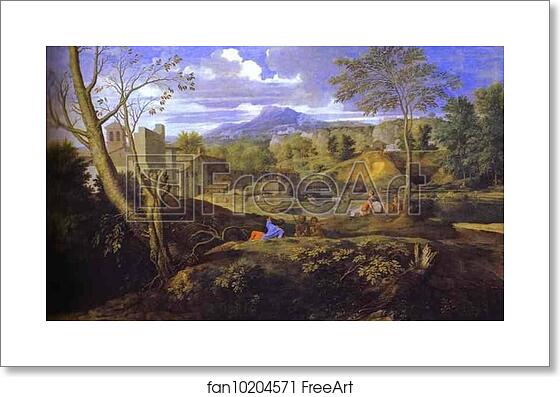 Free art print of Landscape with Three Men by Nicolas Poussin Free art print of Landscape with Three Men by Nicolas Poussin