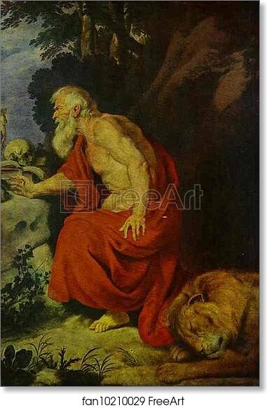 Free art print of St. Jerome by Sir Anthony Van Dyck