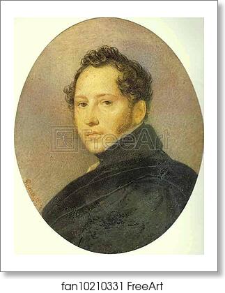 Free art print of Portrait of the Artist Sylvester Shchedrin by Karl Brulloff