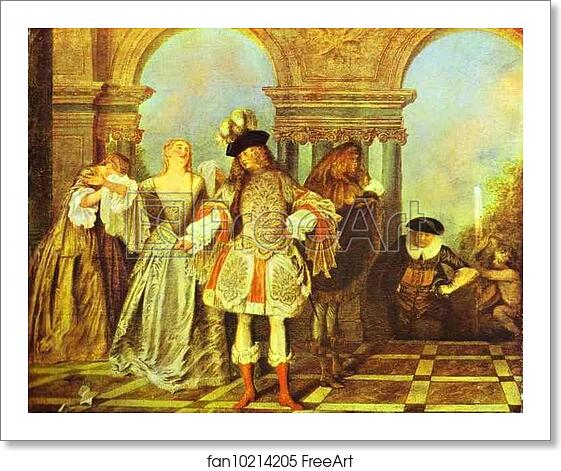Free art print of French Comedians by Jean-Antoine Watteau Free art print of French Comedians by Jean-Antoine Watteau