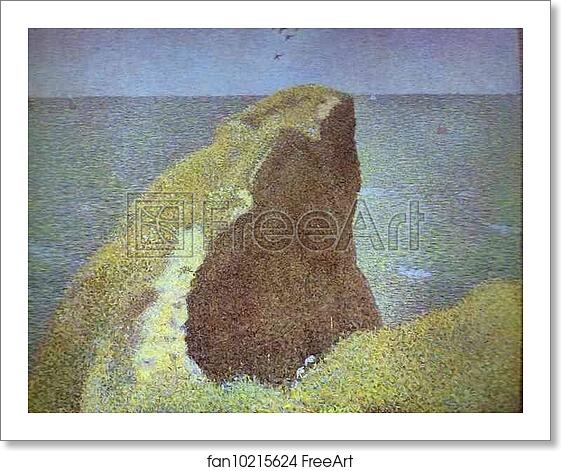 Free art print of Le Bec du Hoc, Grandcamp by Georges Seurat Free art print of Le Bec du Hoc, Grandcamp by Georges Seurat