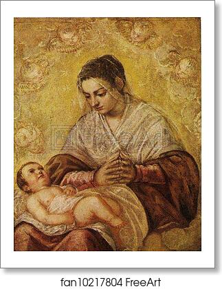 Free art print of The Madonna of the Stars by Jacopo Robusti, Called Tintoretto