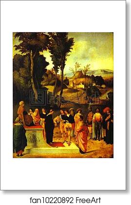Free art print of Moses' Trial by Fire by Giorgione Free art print of Moses' Trial by Fire by Giorgione