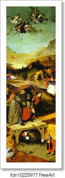 Free art print of Flight and Failure of St. Anthony by Hieronymus Bosch Free art print of Flight and Failure of St. Anthony by Hieronymus Bosch