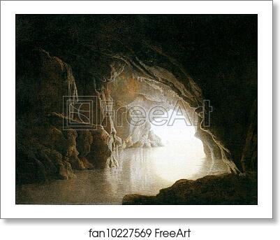 Free art print of A Cavern, Evening by Joseph Wright Of Derby