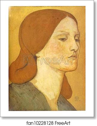 Free art print of Portrait of Elizabeth Siddal by Dante Gabriel Rossetti