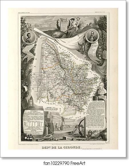 Free art print of Dépt. de la Gironde (région du sud) by Victor Jules Levasseur Free art print of Dépt. de la Gironde (région du sud) by Victor Jules Levasseur