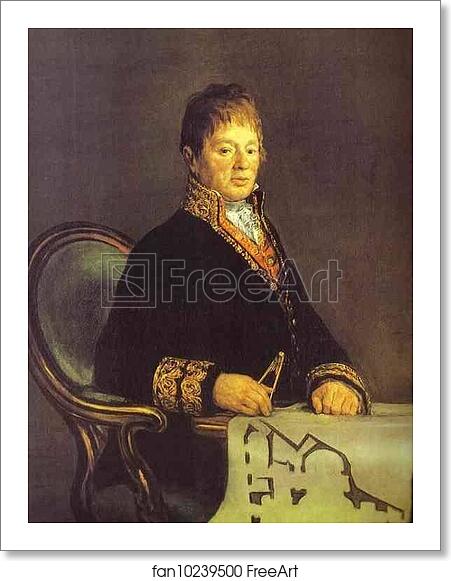 Free art print of Portrait of Juan Antonio Cuervo by Francisco De Goya Y Lucientes