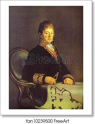 Free art print of Portrait of Juan Antonio Cuervo by Francisco De Goya Y Lucientes