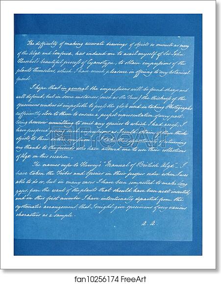 Free art print of Introduction by Anna Atkins Free art print of Introduction by Anna Atkins