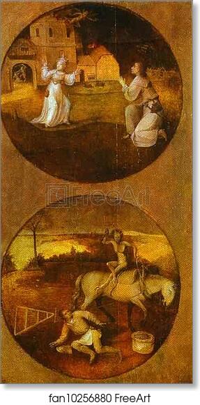 Free art print of Mankind Beset by Devils by Hieronymus Bosch
