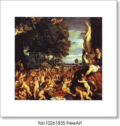 Free art print of The Worship of Venus by Titian