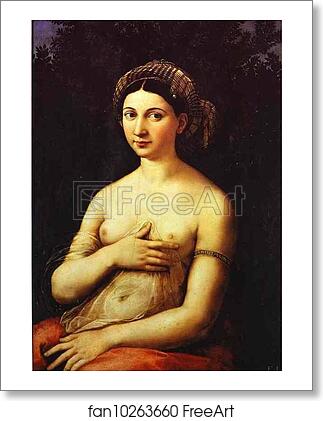 Free art print of La Fornarina by Raphael
