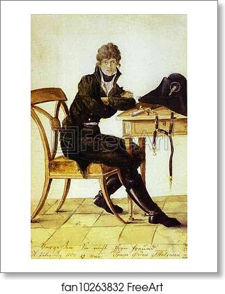 Free art print of Self-Portrait by Count Feodor Tolstoy